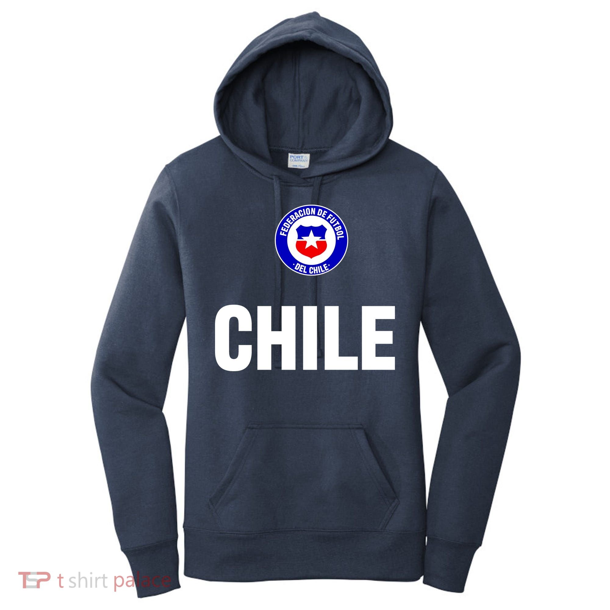 Chile Chilean Flag Soccer Futbol Women's Hoodie