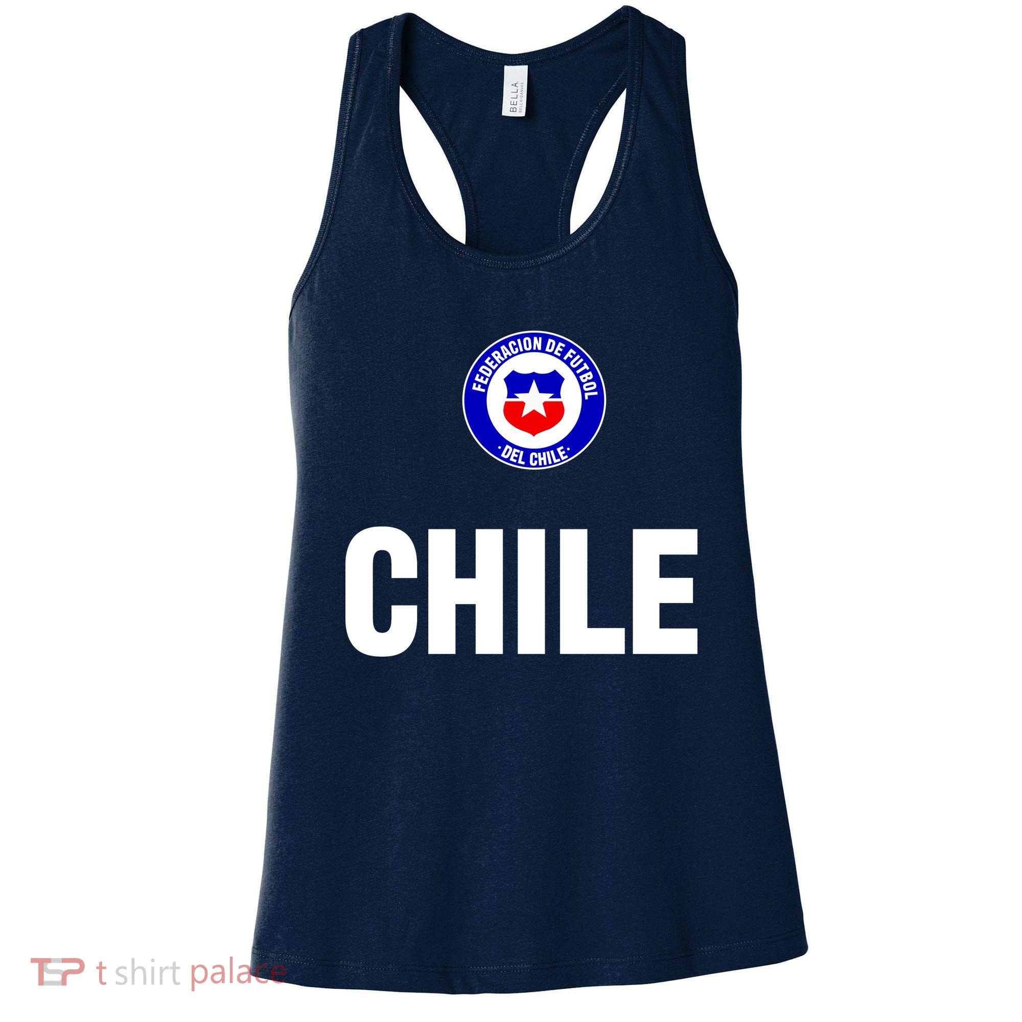 Chile Chilean Flag Soccer Futbol Women's Tank Top