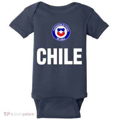 Chile Chilean Flag Soccer Futbol Baby Bodysuit