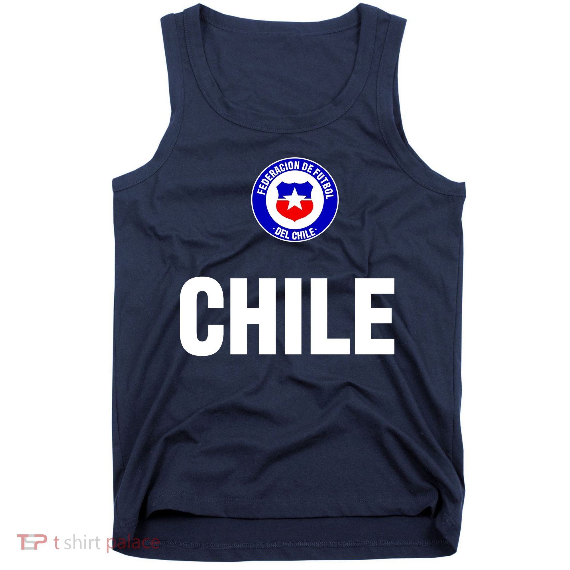 Chile Chilean Flag Soccer Futbol Tank Top