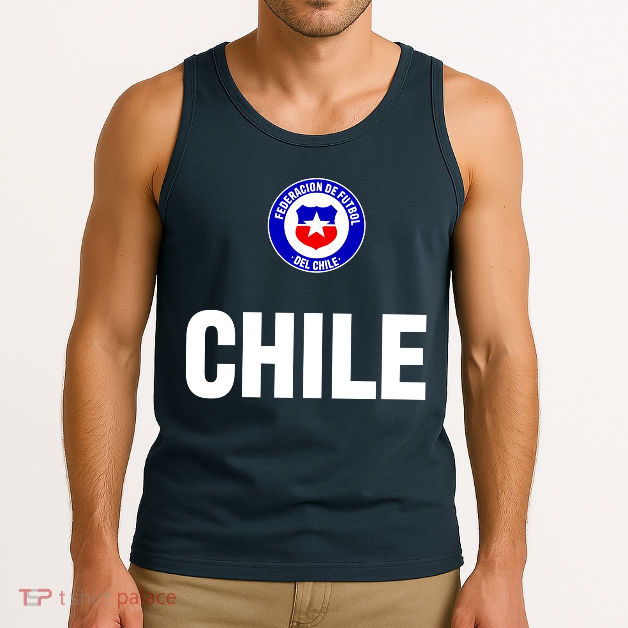 Chile Chilean Flag Soccer Futbol Tank Top