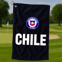 Chile Chilean Flag Soccer Futbol Golf Towel thumb 1