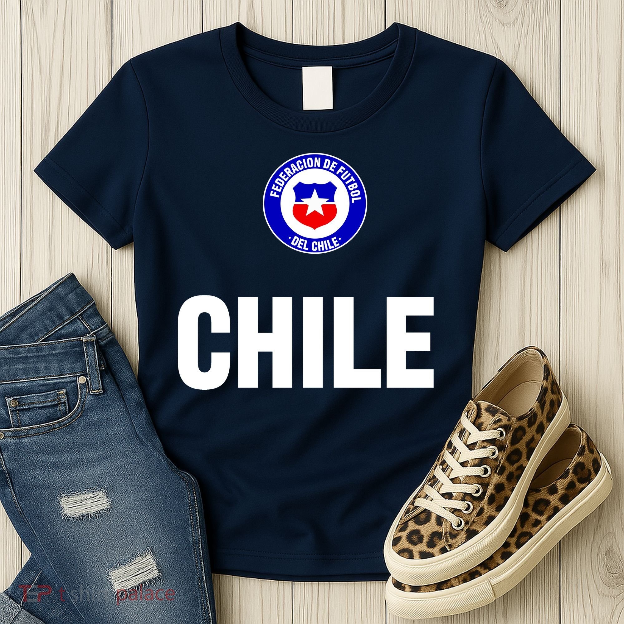 Chile Chilean Flag Soccer Futbol Women's T-Shirt