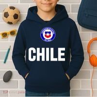 Chile Chilean Flag Soccer Futbol Kids Hoodie thumb 2