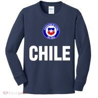 Chile Chilean Flag Soccer Futbol Kids Long Sleeve Shirt thumb 0