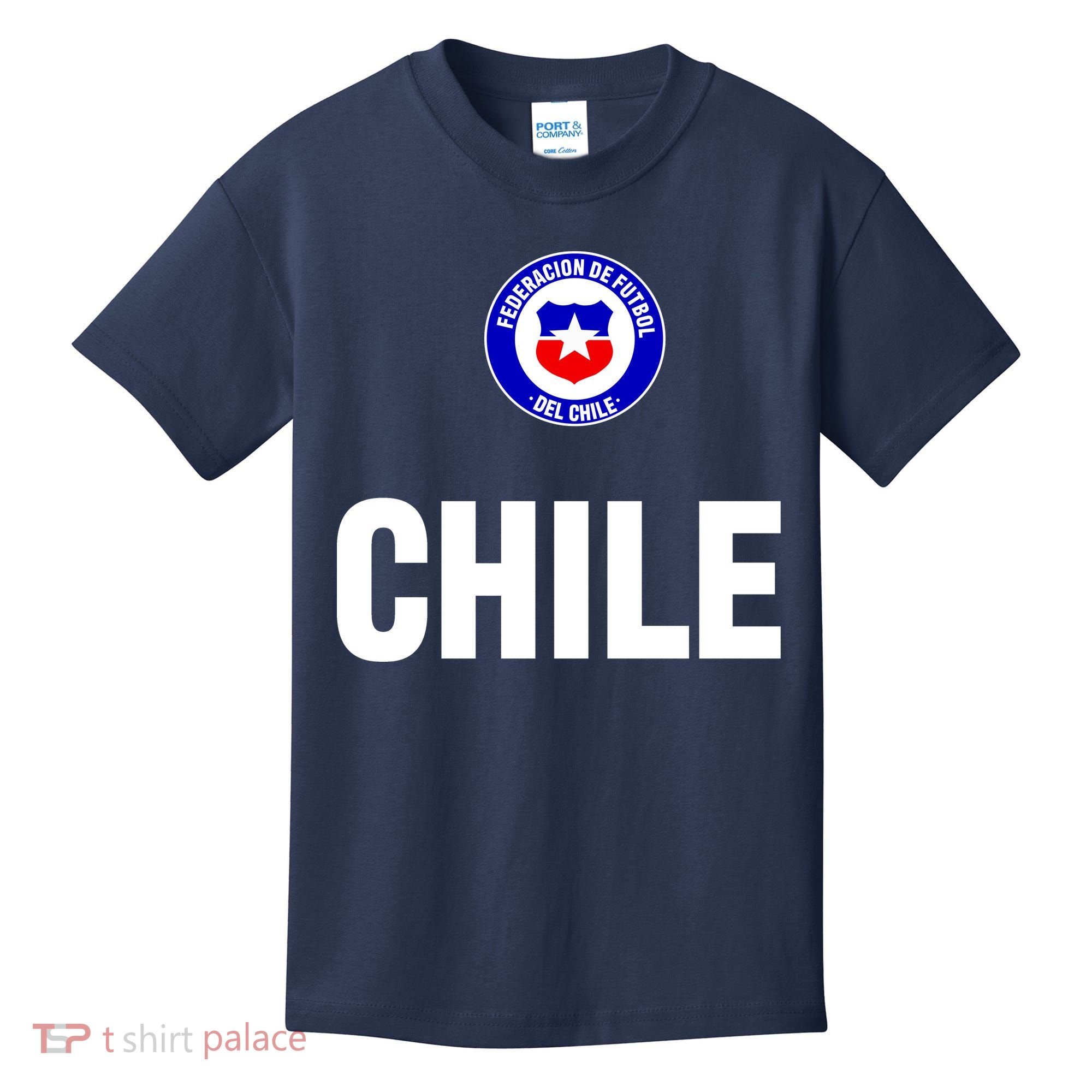 Chile Chilean Flag Soccer Futbol Kids T-Shirt