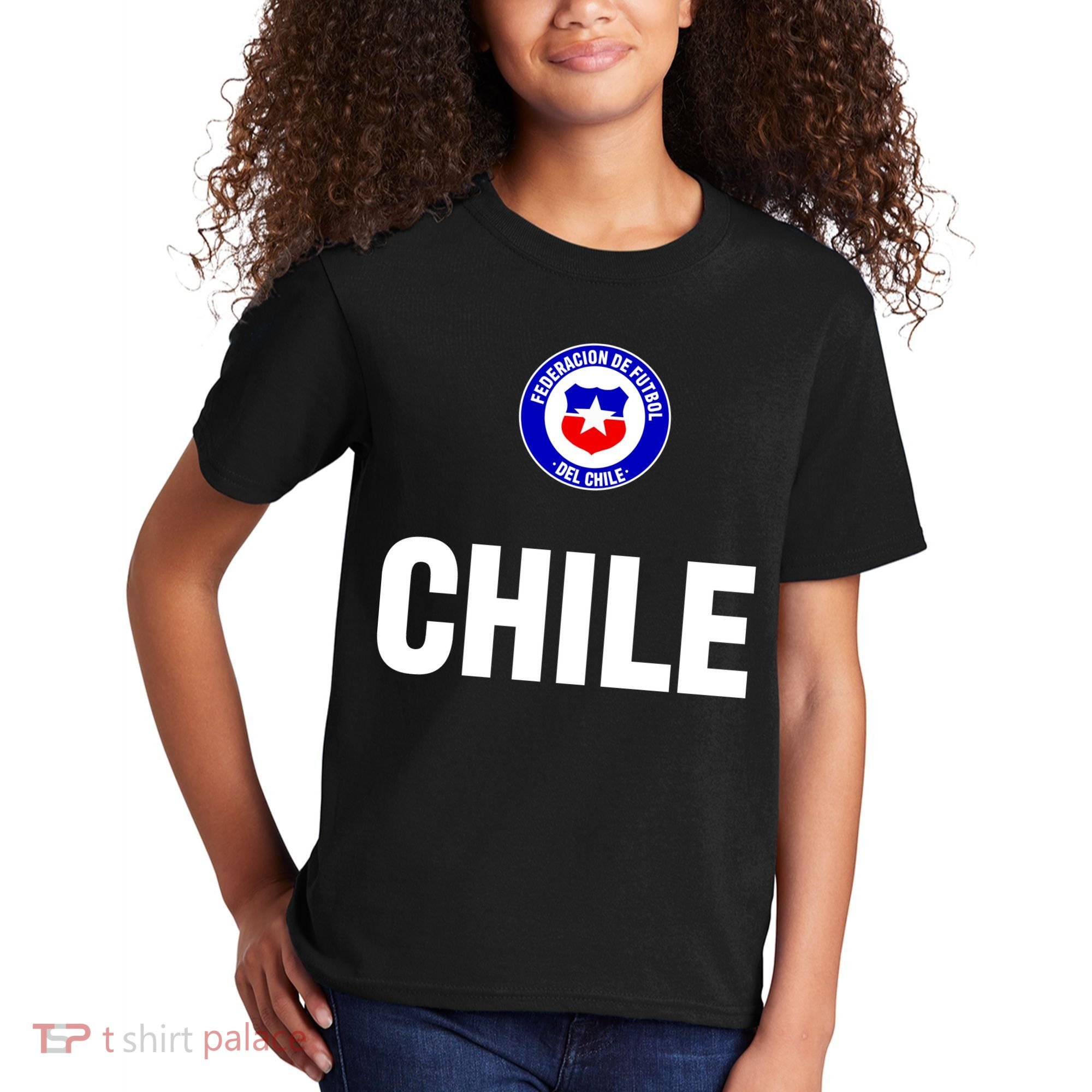 Chile Chilean Flag Soccer Futbol Kids T-Shirt
