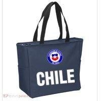 Chile Chilean Flag Soccer Futbol Tote Bag thumb 2