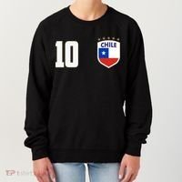 Chile Flag Shield Logo Futbol Soccer World Cup Women's Sweatshirt thumb 0