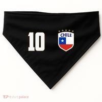 Chile Flag Shield Logo Futbol Soccer World Cup USA-Made Doggie Bandana thumb 0