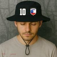 Chile Flag Shield Logo Futbol Soccer World Cup Bucket Hat thumb 2