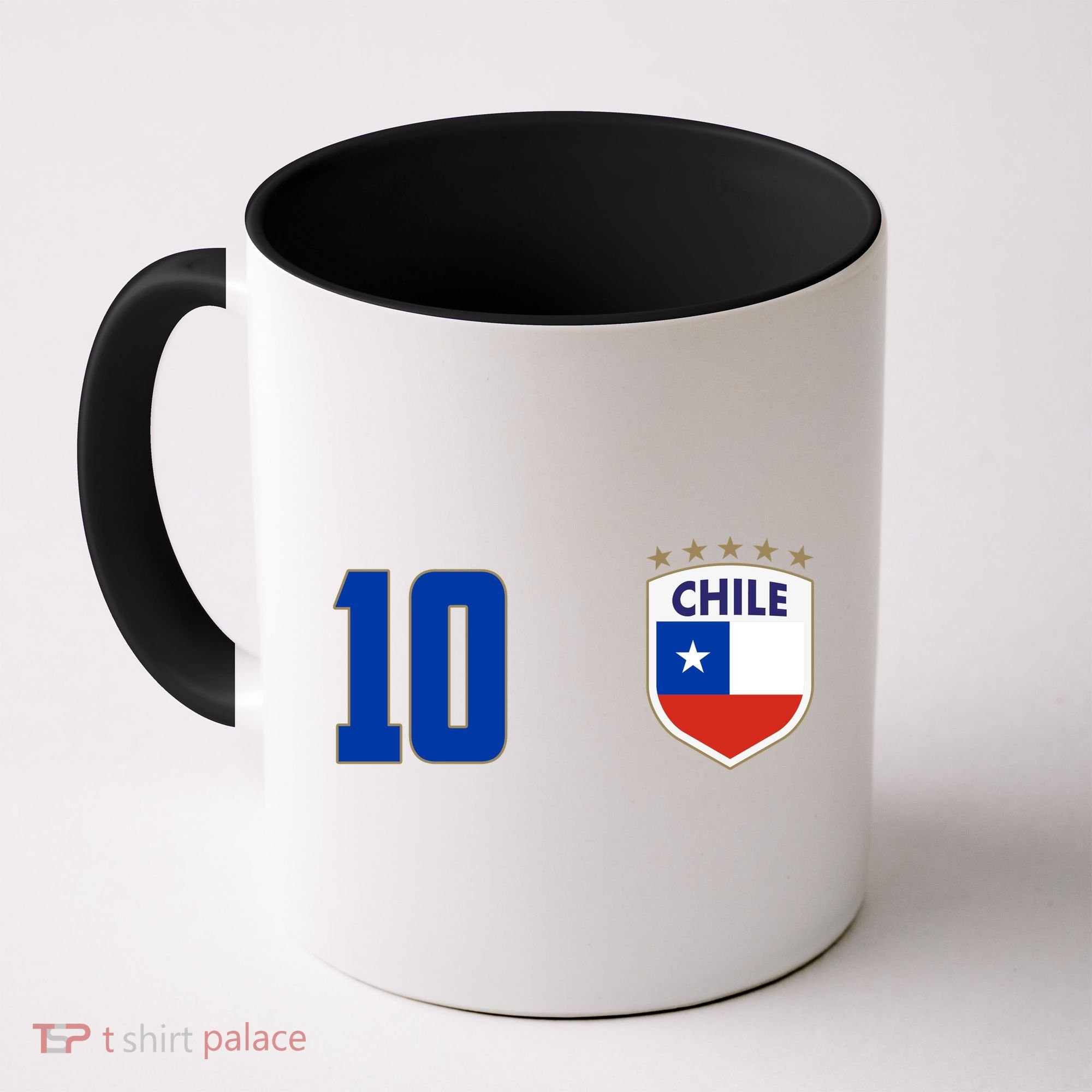 Chile Flag Shield Logo Futbol Soccer World Cup Coffee Mug