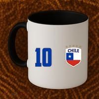Chile Flag Shield Logo Futbol Soccer World Cup Coffee Mug thumb 2