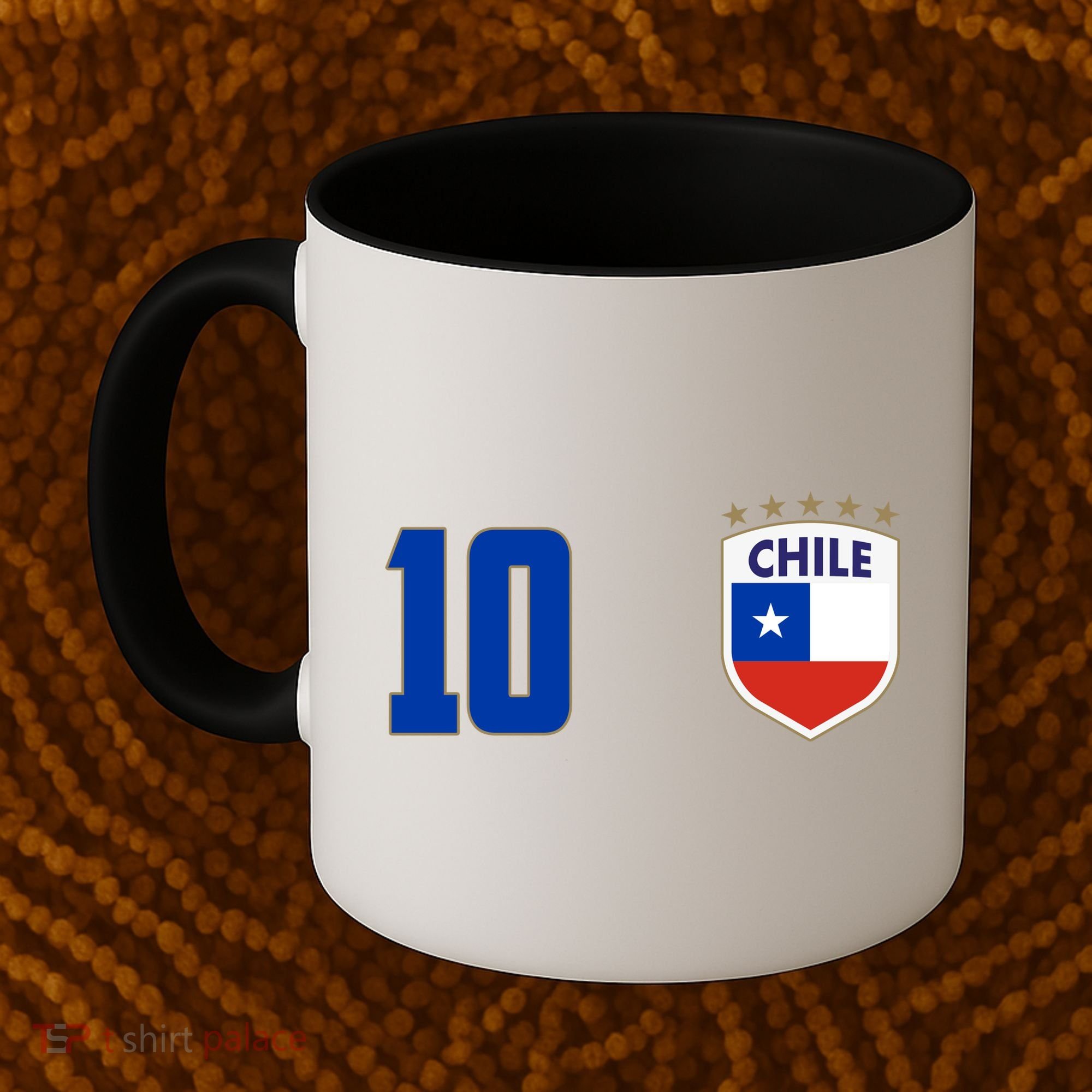 Chile Flag Shield Logo Futbol Soccer World Cup Coffee Mug