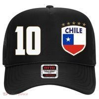 Chile Flag Shield Logo Futbol Soccer World Cup Hat thumb 0