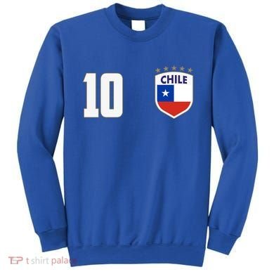 Chile Flag Shield Logo Futbol Soccer World Cup Sweatshirt