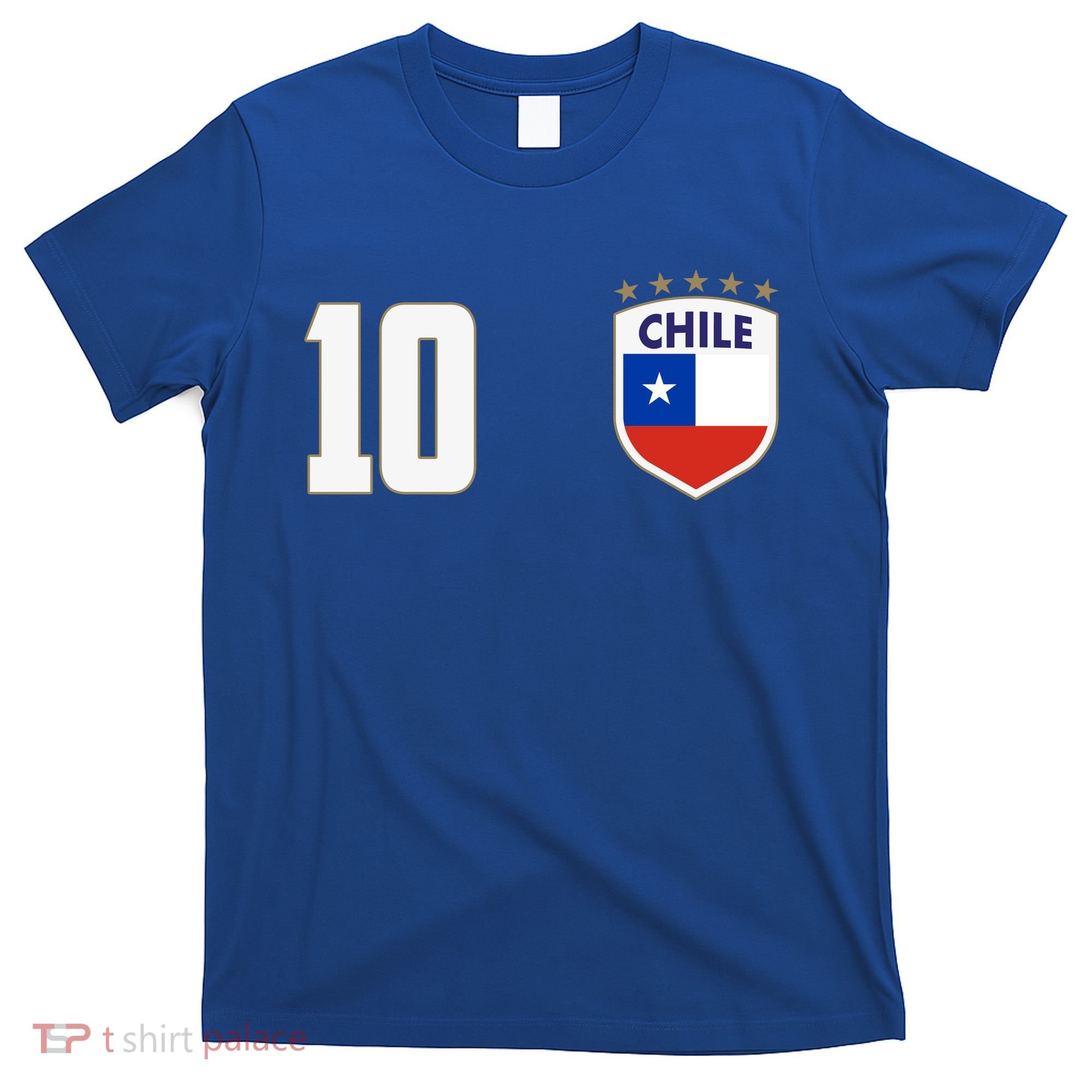 Chile Flag Shield Logo Futbol Soccer World Cup T-Shirt