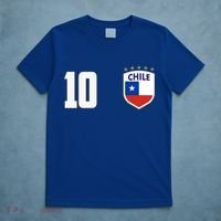 Chile Flag Shield Logo Futbol Soccer World Cup T-Shirt thumb 5