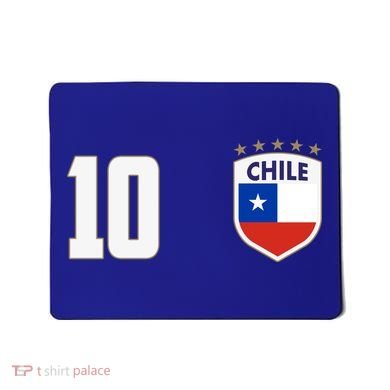 Chile Flag Shield Logo Futbol Soccer World Cup Mousepad
