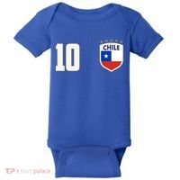 Chile Flag Shield Logo Futbol Soccer World Cup Baby Bodysuit thumb 0