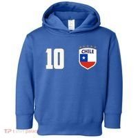 Chile Flag Shield Logo Futbol Soccer World Cup Toddler Hoodie thumb 0