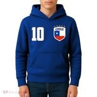 Chile Flag Shield Logo Futbol Soccer World Cup Kids Hoodie thumb 4