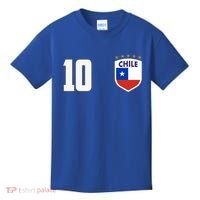 Chile Flag Shield Logo Futbol Soccer World Cup Kids T-Shirt thumb 0