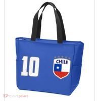 Chile Flag Shield Logo Futbol Soccer World Cup Tote Bag thumb 3