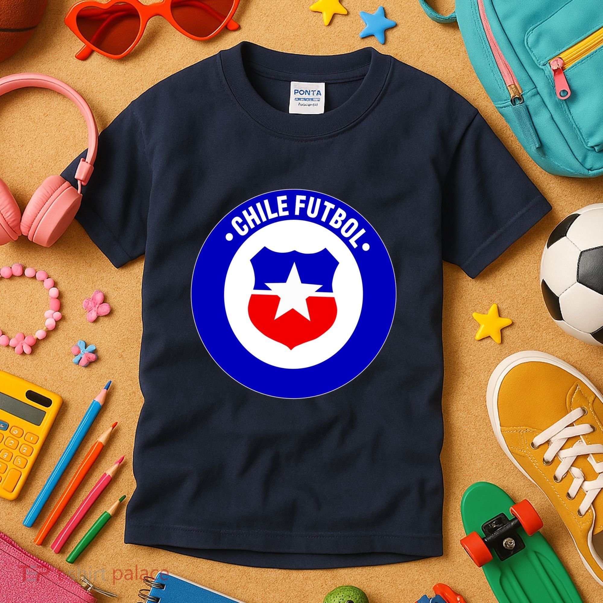 Chile Futbol Soccer Retro National Team Kids T-Shirt