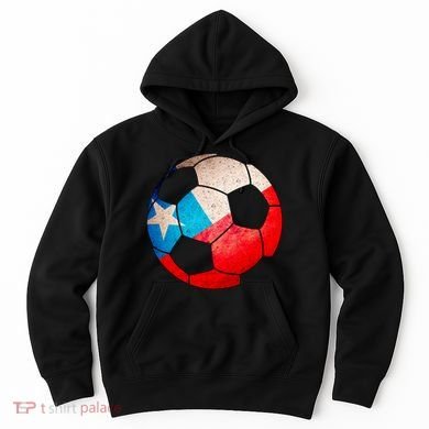 Chile Soccer Ball Flag Hoodie