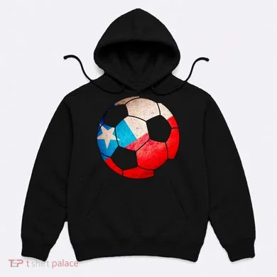 Chile Soccer Ball Flag Hoodie