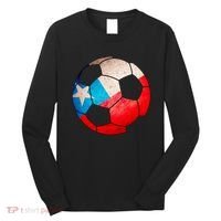 Chile Soccer Ball Flag Long Sleeve Shirt thumb 0
