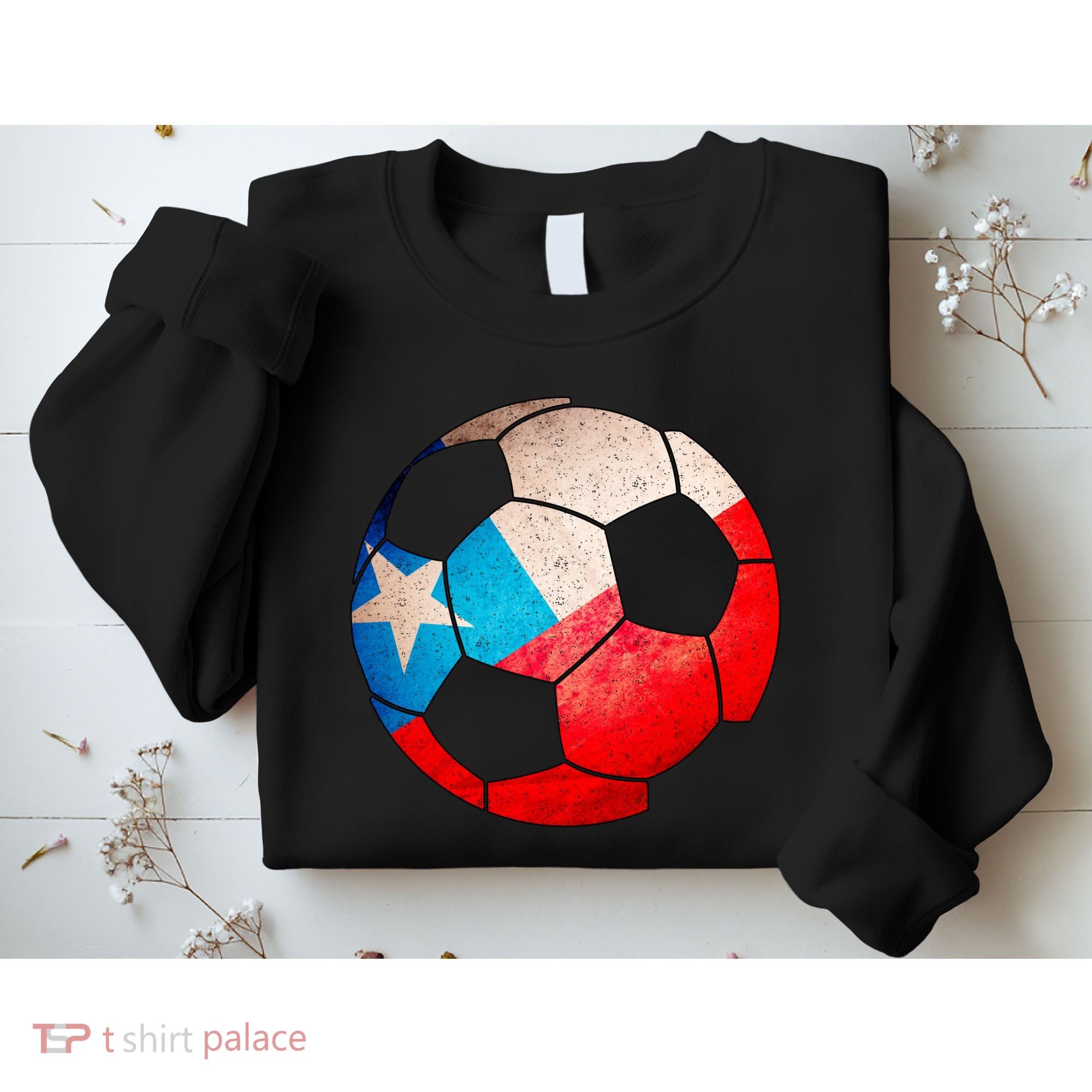 Chile Soccer Ball Flag Sweatshirt