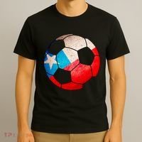 Chile Soccer Ball Flag T-Shirt thumb 3