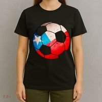 Chile Soccer Ball Flag T-Shirt thumb 4