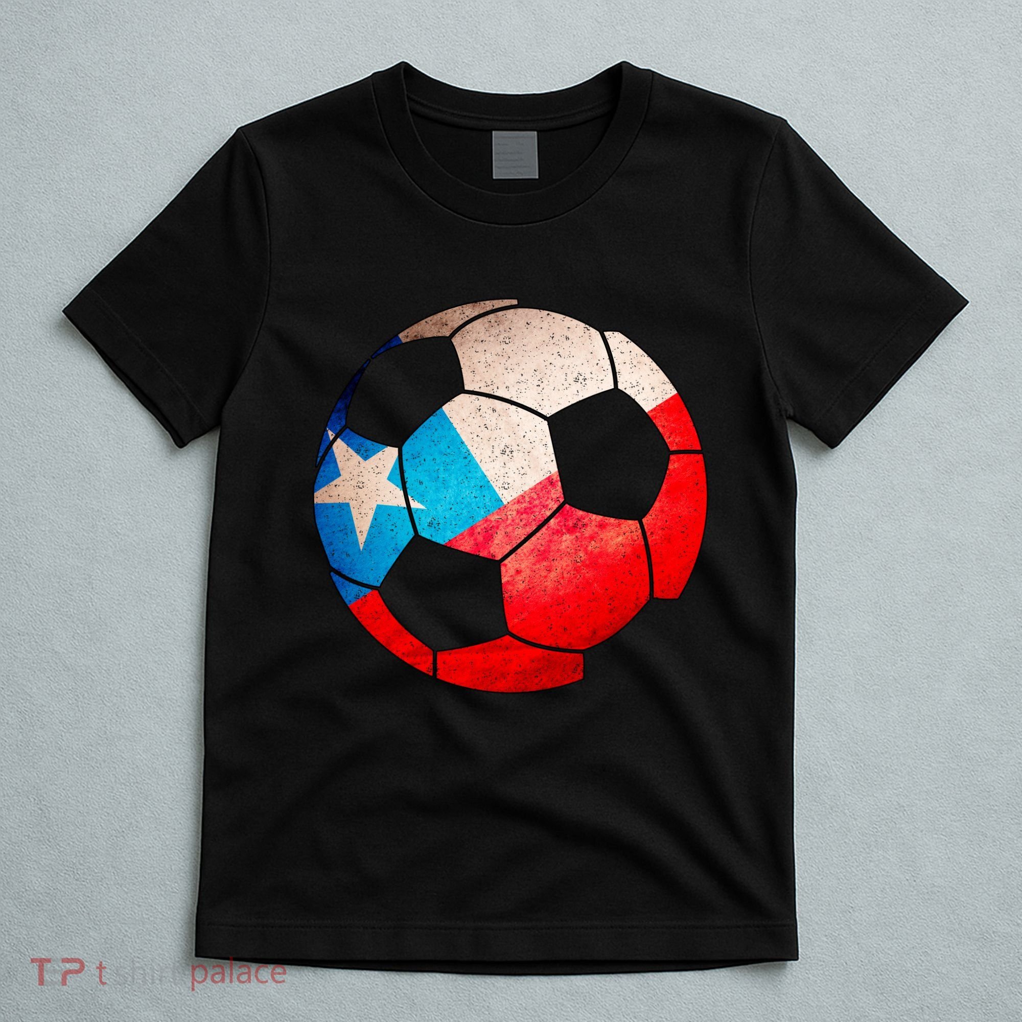 Chile Soccer Ball Flag T-Shirt