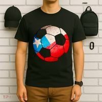 Chile Soccer Ball Flag T-Shirt thumb 6