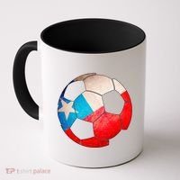 Chile Soccer Ball Flag Coffee Mug thumb 0