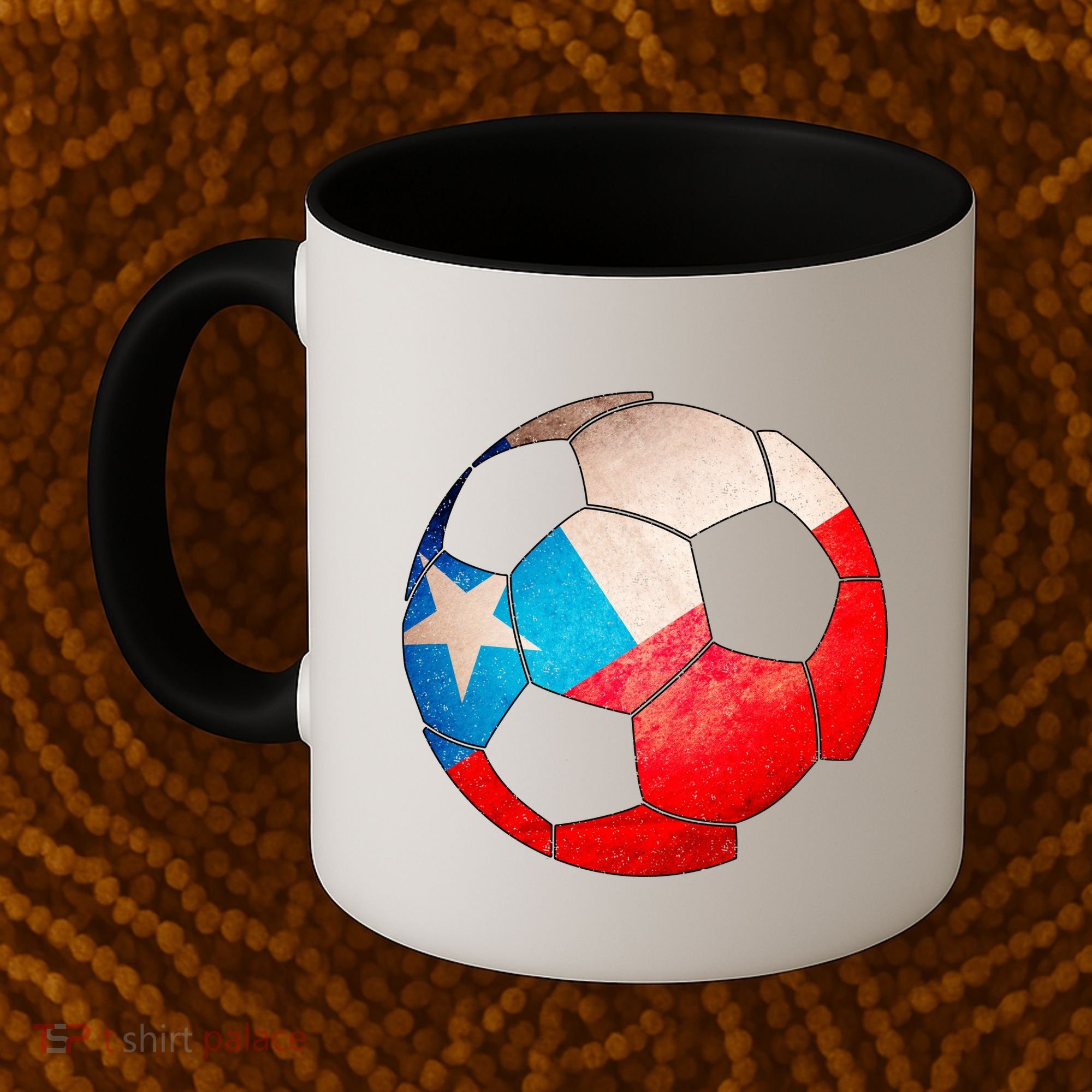 Chile Soccer Ball Flag Coffee Mug