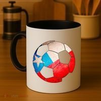 Chile Soccer Ball Flag Coffee Mug thumb 4