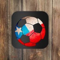 Chile Soccer Ball Flag Coaster thumb 0