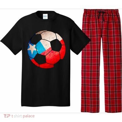 Chile Soccer Ball Flag Pajama Set