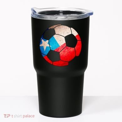 Chile Soccer Ball Flag Tumbler