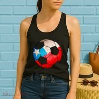 Chile Soccer Ball Flag Women's Tank Top thumb 2