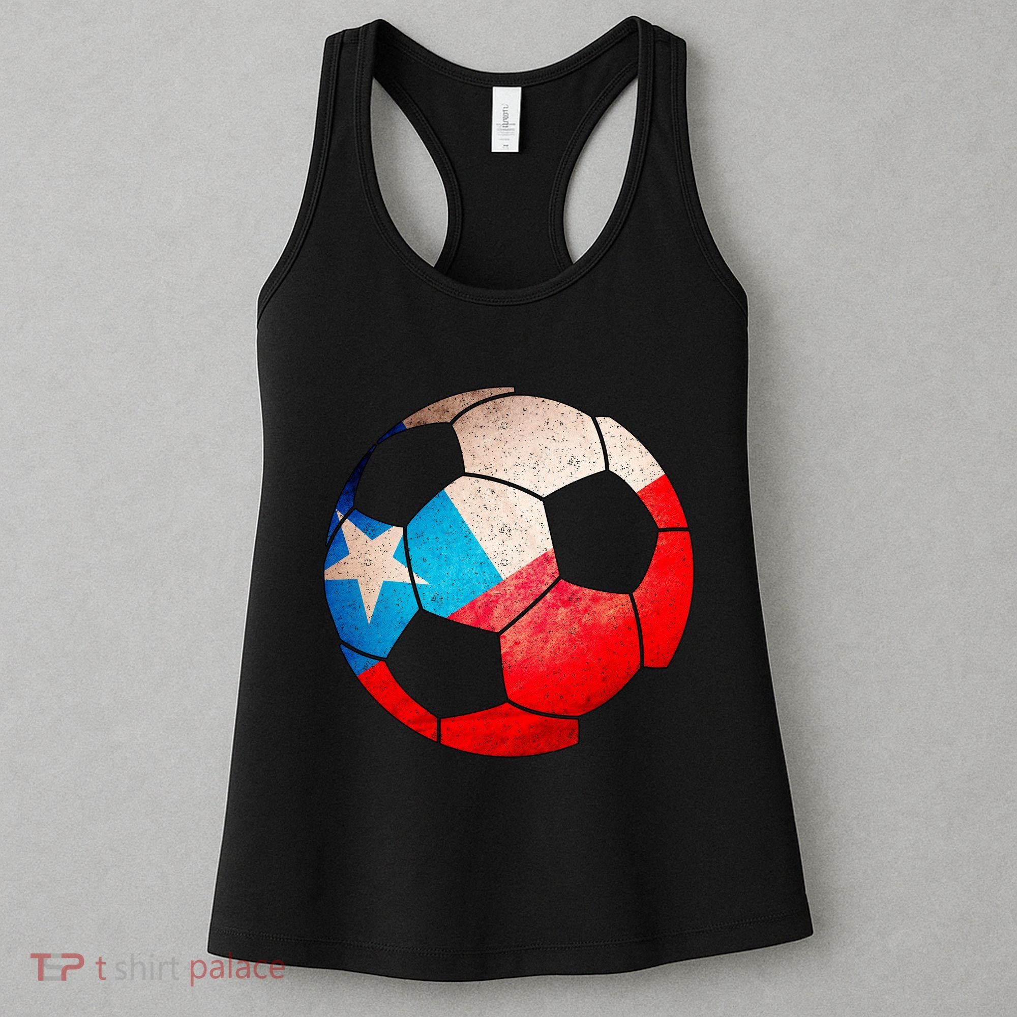Chile Soccer Ball Flag Women's Tank Top