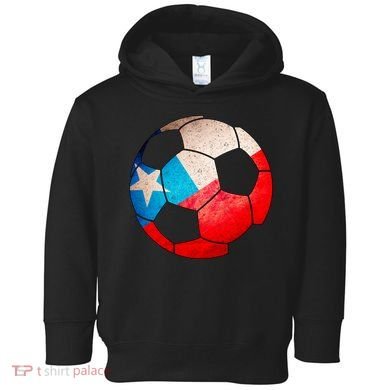 Chile Soccer Ball Flag Toddler Hoodie