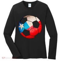 Chile Soccer Ball Flag Women's Long Sleeve Shirt thumb 0
