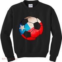 Chile Soccer Ball Flag Kids Sweatshirt thumb 0