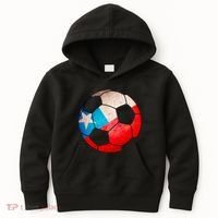 Chile Soccer Ball Flag Kids Hoodie thumb 0