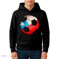 Chile Soccer Ball Flag Kids Hoodie thumb 4